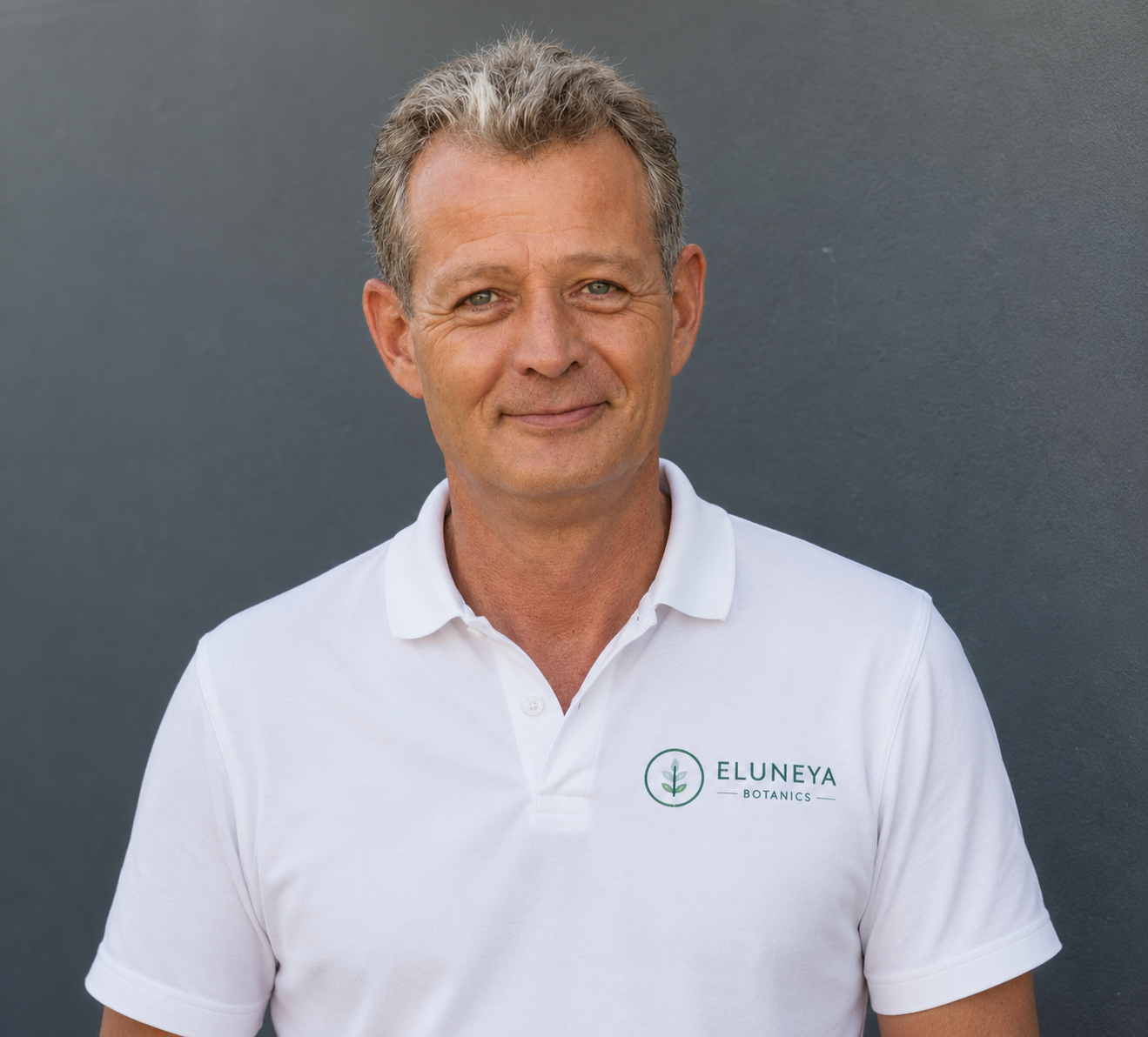 Portrait of the founder of Eluneya Botanics